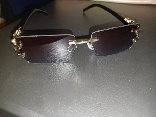 brown/blue Fashion Fashion with Anti-Glare - Metal Frame, Gradient Lens